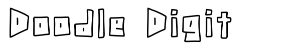 Doodle Digit font preview